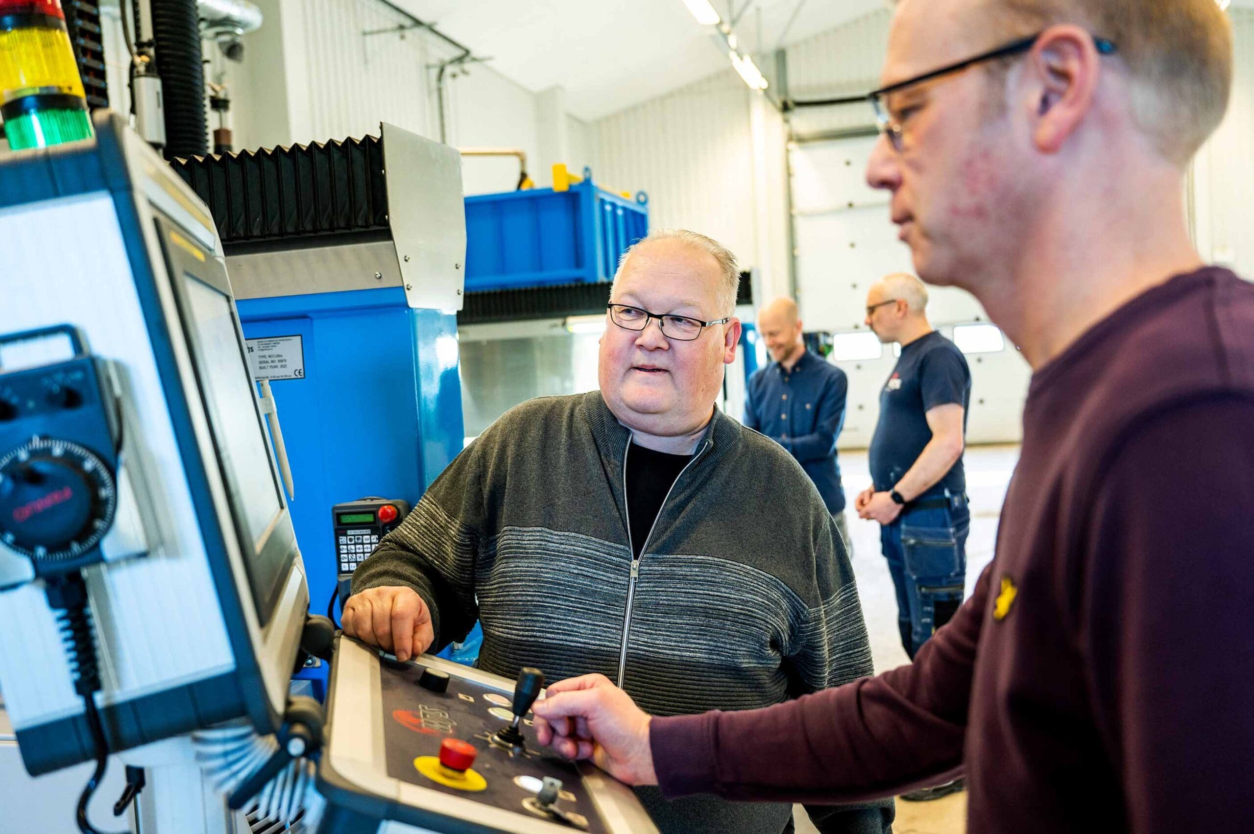 Fine tuning parameters in Water Jet Sweden Demo Centre in Ronneby, Sweden